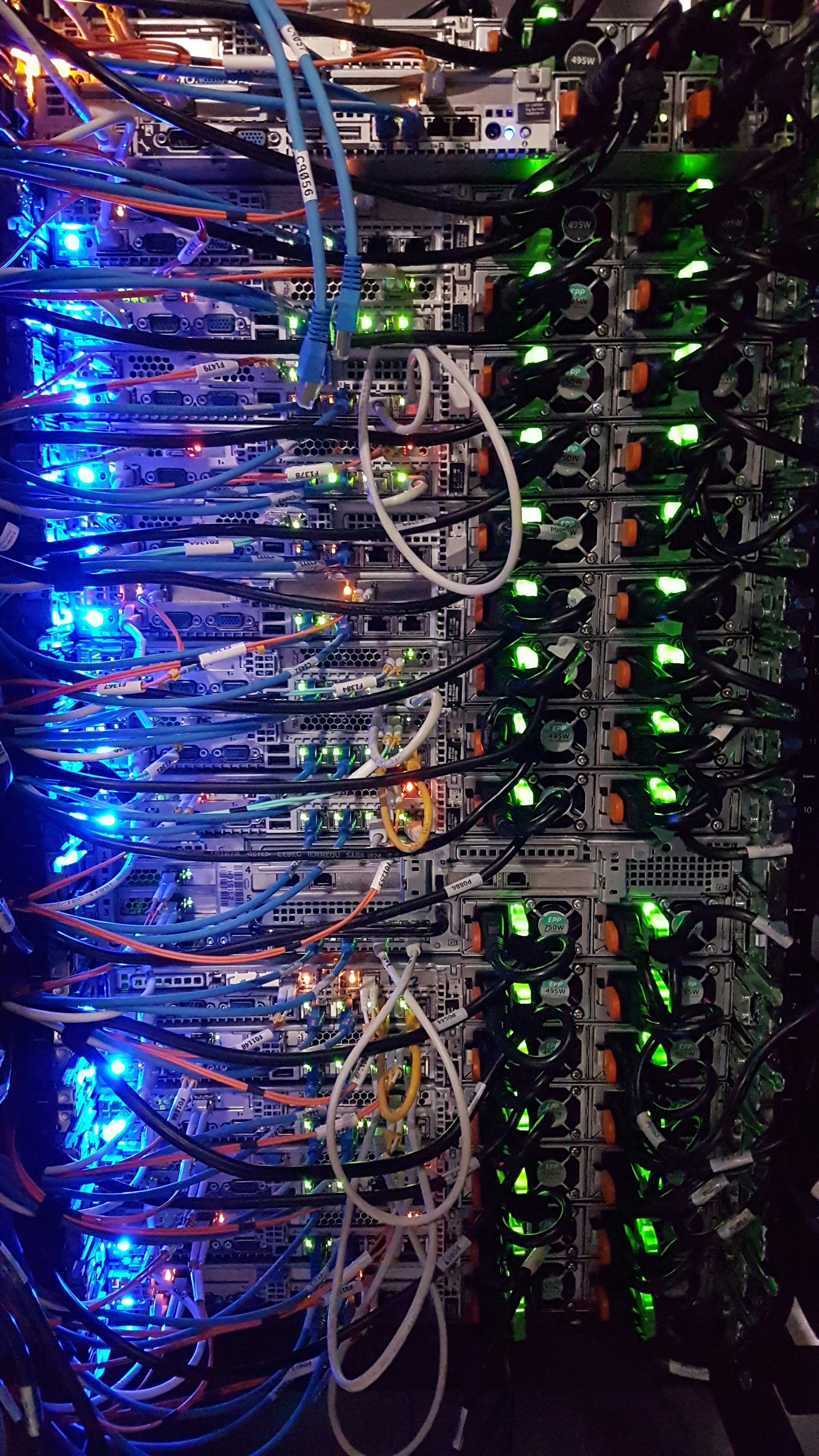 Server infrastructure, shown as illustrative technology stock photography